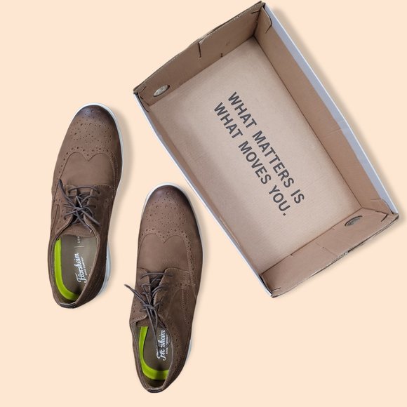 NWT Florsheim Men\'s Brown Leather Oxford Sneakers Size 9.5 main image 6